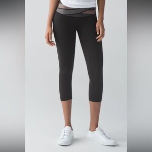 Lululemon Wunder Under Crop III Black Leggings